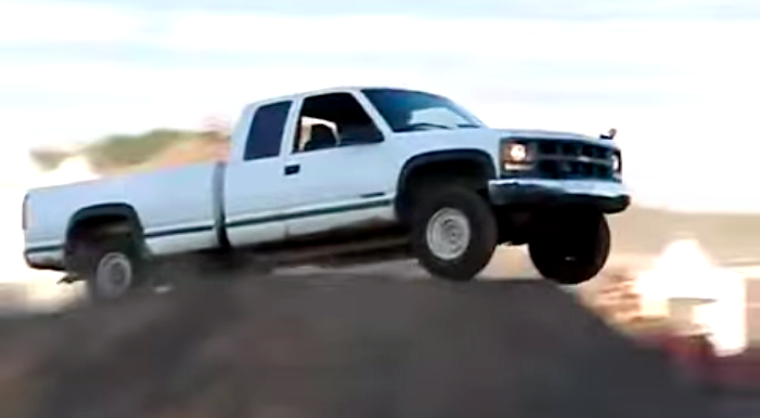 Chevy Truck Jump Fail