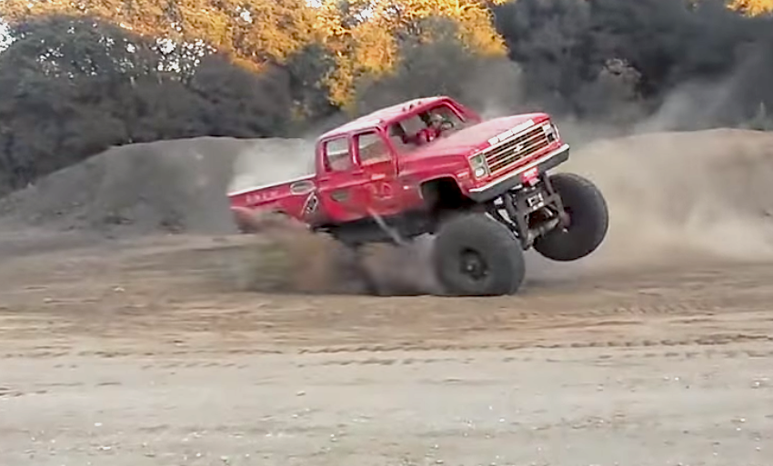 SChevy Monster Truck Donut Fail