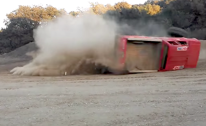 Chevy Monster Truck Donut Fail