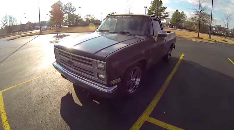 84 Chevy Truck 5.3 LS vs 96 Trans Am LT1 - Street Race Video - C10 Before Heads/Tune Race