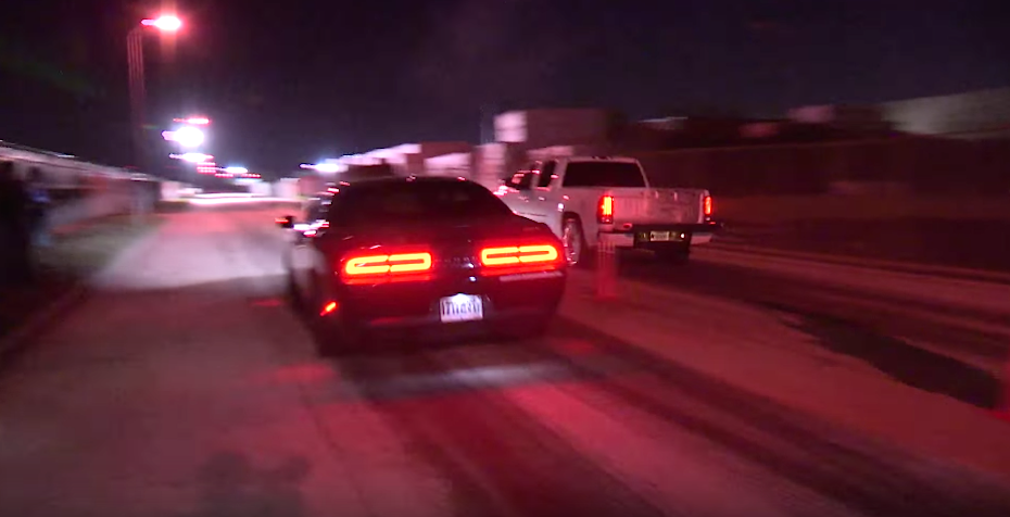 Hellcat Gets Smoked by GMC Truck!?!