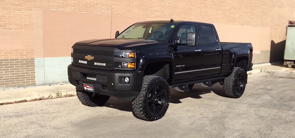 None more black Check out this lifted Silverado 2500HD None more black Check out this lifted Silverado 2500HD
