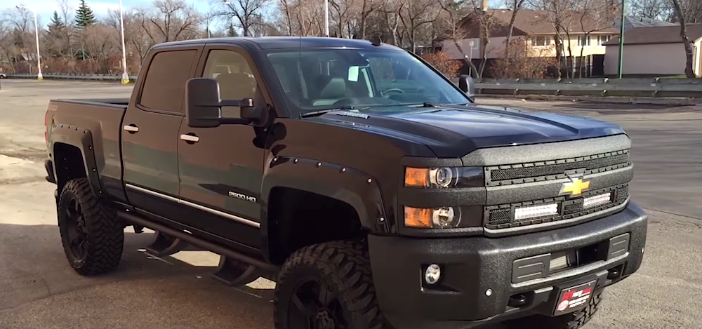 None more black: Check out this lifted Silverado 2500HD Duramax - ChevyTV