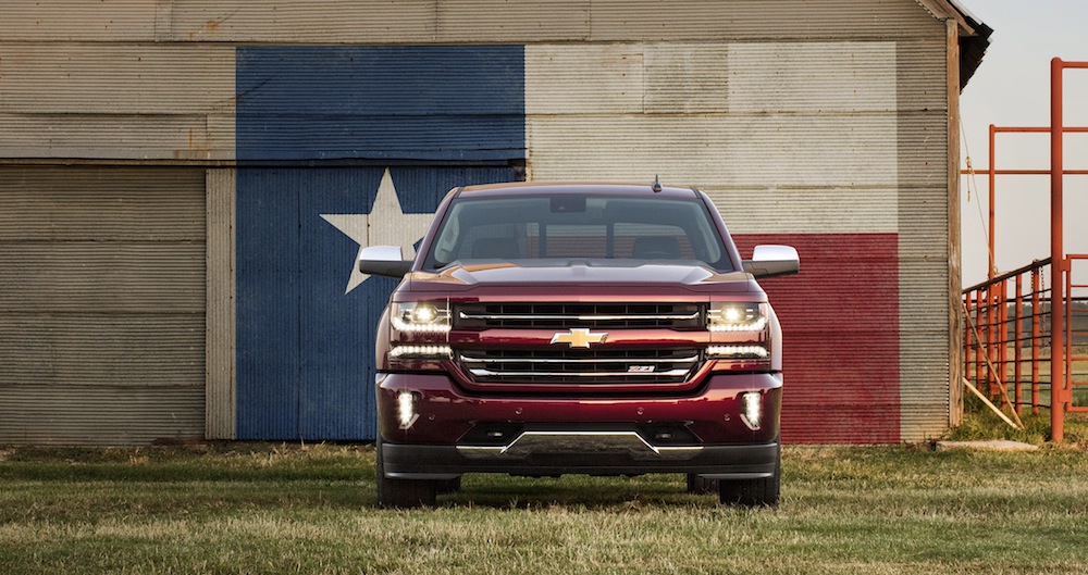 2016 Chevrolet Silverado 1500 LTZ Z71 with Texas graphic