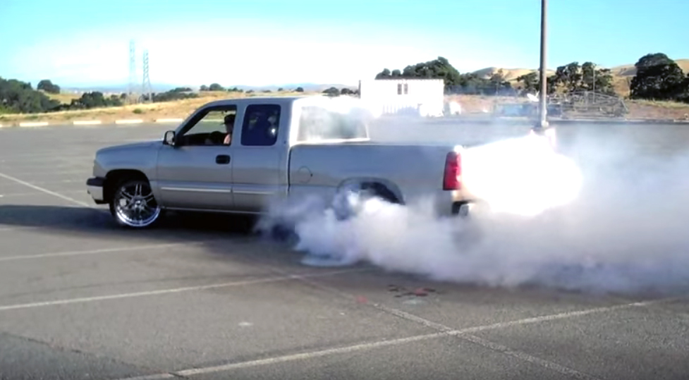 Smokey Silverado Burnout