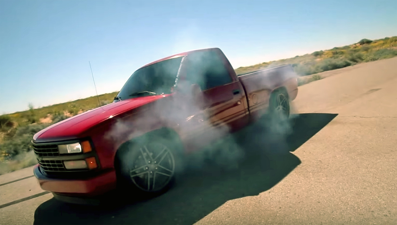 Red Big Power Chevy Silverado